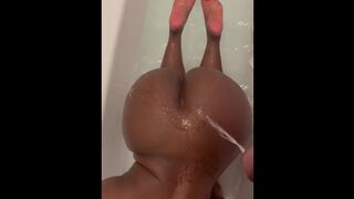 Pissing on Petite Black Thot