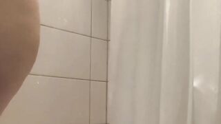 Watch mommy wash her soapy big tits and shave in the shower