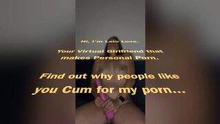 Babe talks dirty while edging with vibrator masturbation JOI begging YOU to cum home & fuck her - Lelu Love