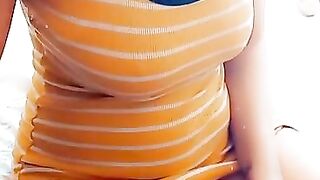 FRANCE yellow bone YELLOW DRESS french girl BLOW JOB SUCKING DICK BBC