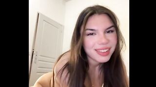 Big ass teen giving a blowjob in POV