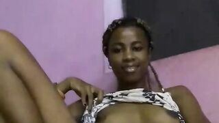 Sexy Black Slut pussy playing