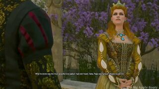 Queen Anna Henrietta Ride on Geralt,s dick for saving her stepsister Syanna Witcher 3