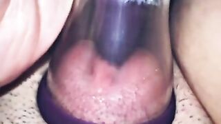 First time trying out my new clit licking pussy pump