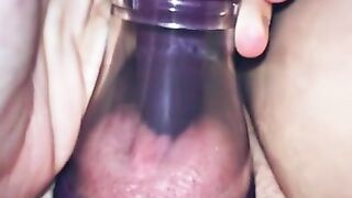 First time trying out my new clit licking pussy pump