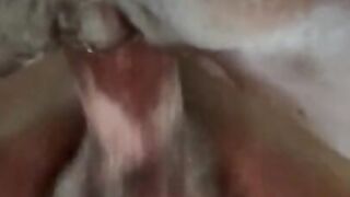 Girlfriend moaning and creamy backshots close up