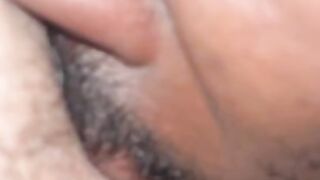 Up close pussy licking until she cums on my face part 1