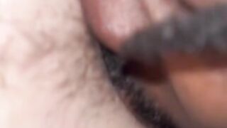 Up close pussy licking until she cums on my face part 1