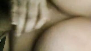 Amateur busty milf good morning with nipple cumshot