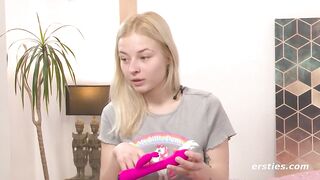 Ersties - Bianca Masturbates With a Pink Vibrator