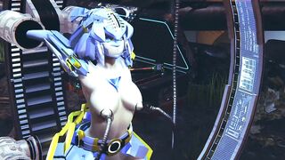 Robot Girl on a Sex Machine : 3D Hentai