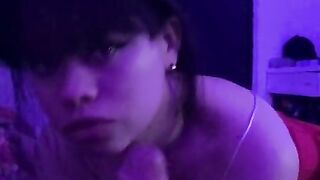 Sexy russian schoolgirl sucks my life! POV