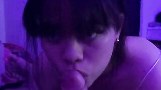 Sexy russian schoolgirl sucks my life! POV