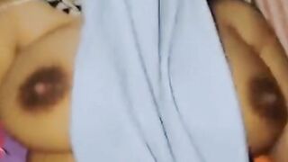 Satisfy my hijab wife big boobs