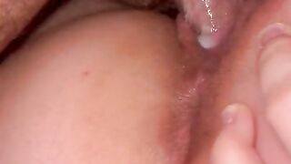 Creamy throbbing creampie