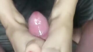 Hot Footjob, fuck her wet pussy