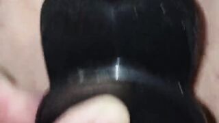 Bbc deep in slutwife pussy bbc dildo balls deep brutal white wife pussy stretched gaped and ruined pussy big pussy