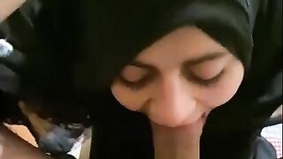 Arab Deepthroat and Cumface Mia Niqab