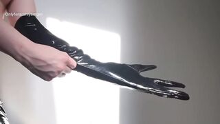 Sensual Latex Gloves and PVC ASMR