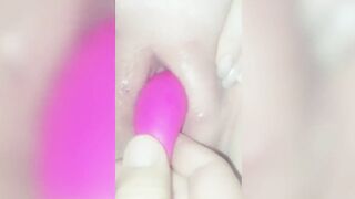 Using a sextoy until she has an orgasm