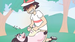 Miltank x Ash! Rule34 Animation