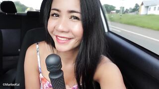 Thai Girl Plays in Car