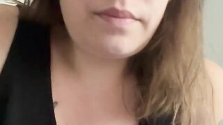 BBW Stepmom MILF morning pee your POV