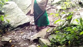 first ever outdoor sex with my neighbor aunty in jungle