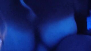 Black light fun with Milf Riding my Cock