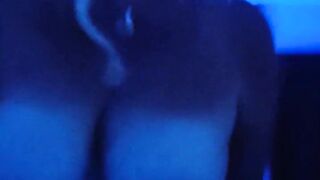 Black light fun with Milf Riding my Cock