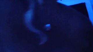 Black light fun with Milf Riding my Cock