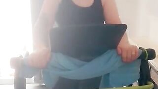 Step mom running on treadmill get fucked by step son