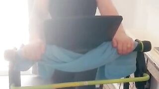 Step mom running on treadmill get fucked by step son