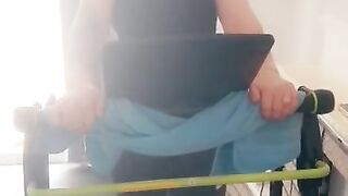 Step mom running on treadmill get fucked by step son