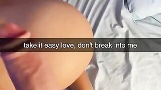 Married girl falls in love and exchanges nudes with a hot guy on snapchat