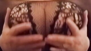 Hot Granny Plays With Her Giant Boobs Trying To Entice You