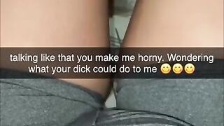 Cheerleader wants to fuck classmate on Snapchat POV :)