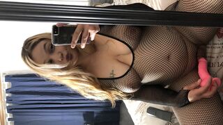 Teenage Lightskin Latinas first time getting naked on camera, fuckable teen sis in fishnets wants that dick