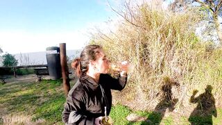 Drinking Pee in the Ecological Reserve of Argentina in Front of Everyone