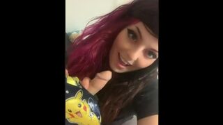 Cute Alt girl gives the best blowjobs