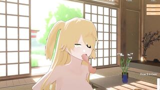 Fischl Giving A Long Blowjob (Genshin Impact) (Deepthroat Simulator)