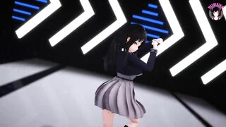 Sexy Schoolgirl Dancing + Gradual Undressing (3D HENTAI)