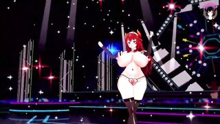 Sexy Demon Girl With Gigantic Tits Dancing (3D HENTAI)