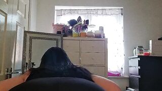 Fat slut homewrecker MiaMilf BBW British Big tit Chav secret video call teases + plays