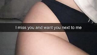 Turkish Stepsister wants to fuck during sleepover Snapchat