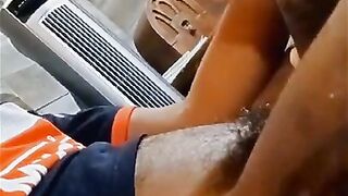 Husband Watches His Wife Suck Black Dick