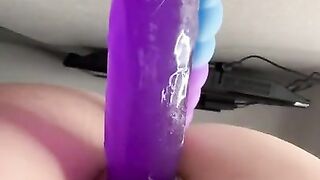 Try out my new mermaid dildo in my ass with me and then double penetrate me