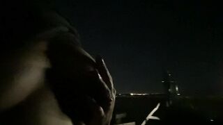 Car Blowjob Swallow Outside by Vegas Skyline - Jamie Stone