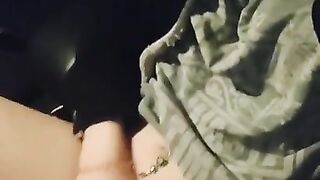 I quickly wanted myself a clit orgasm!???? I had to stop the car.???? My first masturbation video????