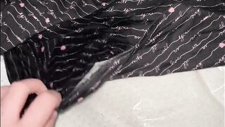 Squirting in my panties… daddy sent me videos of his cock and i couldnt help myself!